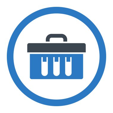 Analiz yuvarlak vektör simgesi