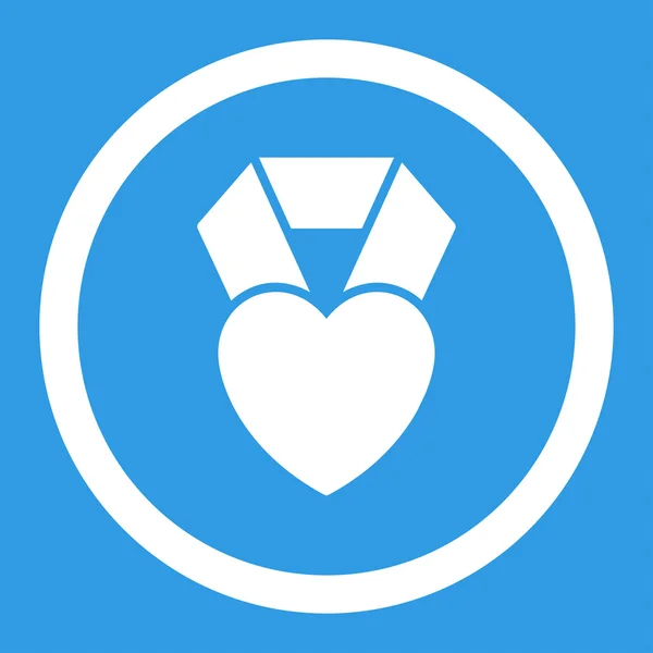 Heart Award rundade vektor Icon — Stock vektor