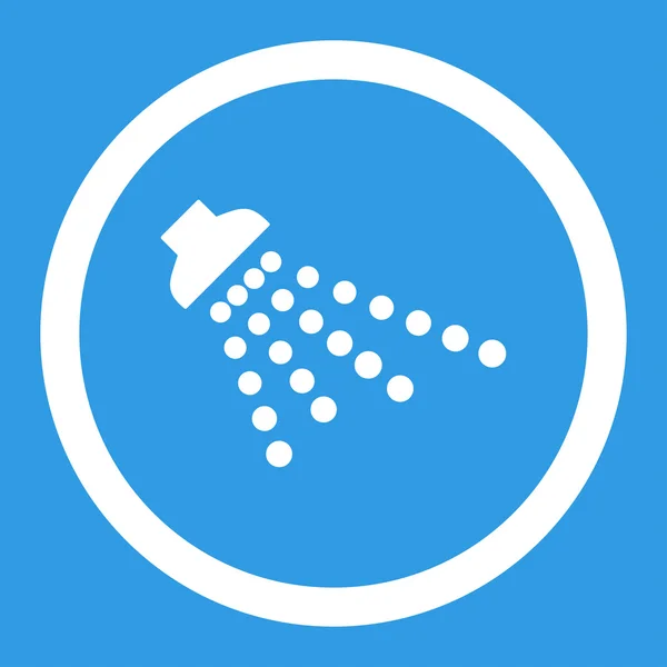 Prysznic wektor zaokrąglona ikona — Wektor stockowy