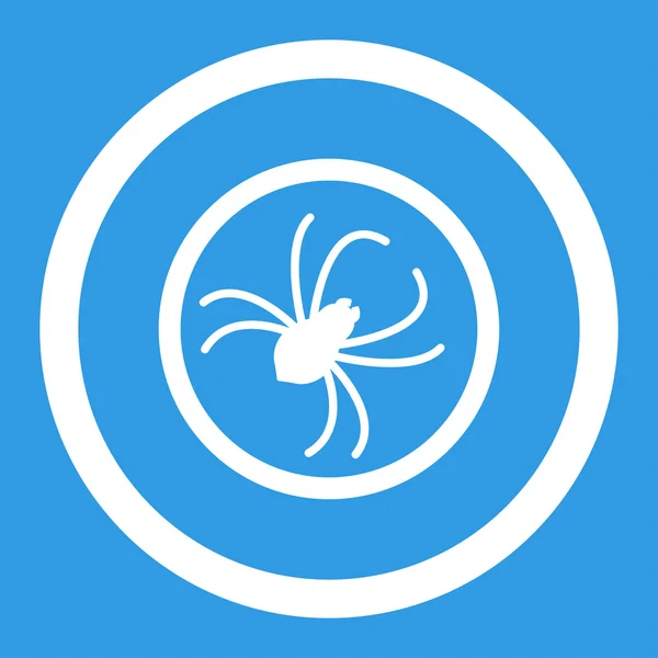 Spider Rounded Vector Icon — Stock Vector