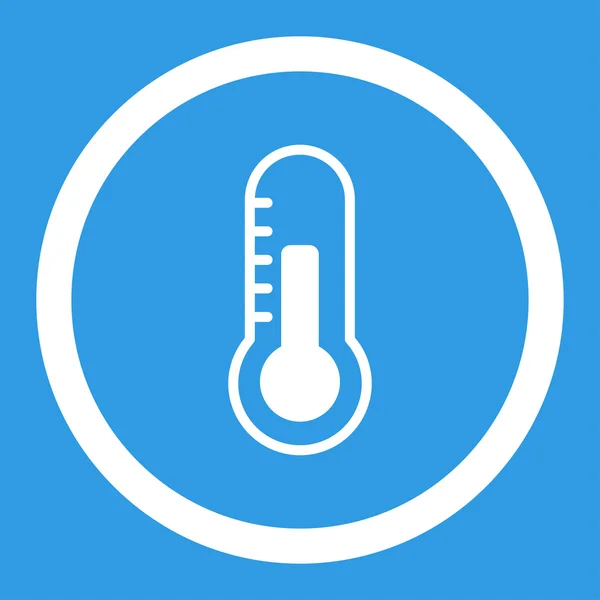 Ícone vetor arredondado temperatura — Vetor de Stock