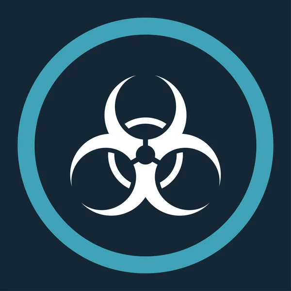 Biohazard Symbol rundade vektor Icon — Stock vektor