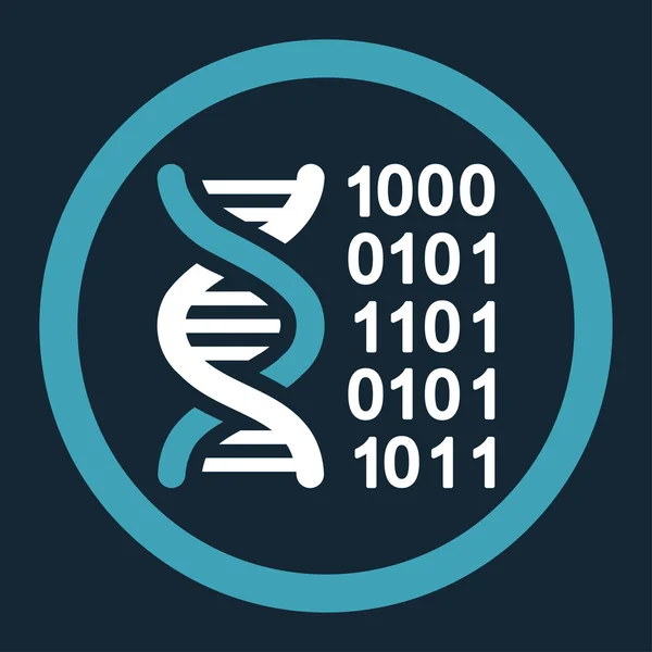 Código Genético Redondeado Vector Icono — Archivo Imágenes Vectoriales