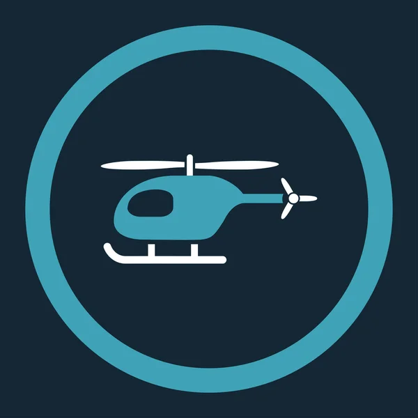 Helikopter rundade vektor Icon — Stock vektor