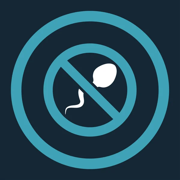 Spermizid abgerundetes Vektorsymbol — Stockvektor