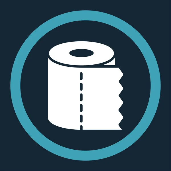 Wc-papier Roll afgeronde Vector Icon — Stockvector