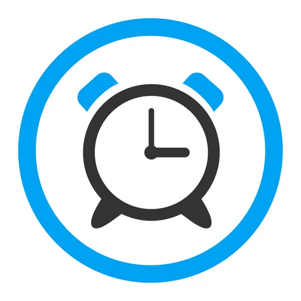 Reloj despertador redondeado Vector Icono — Archivo Imágenes Vectoriales