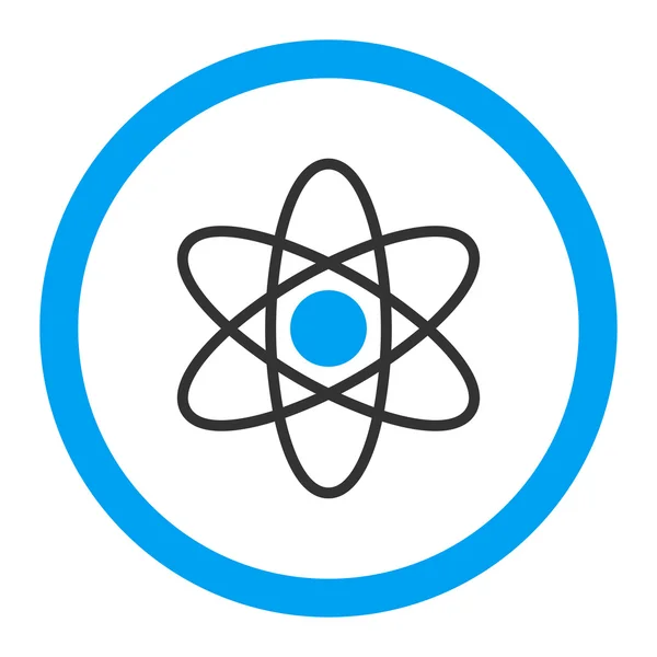 Atom wektor zaokrąglona ikona — Wektor stockowy