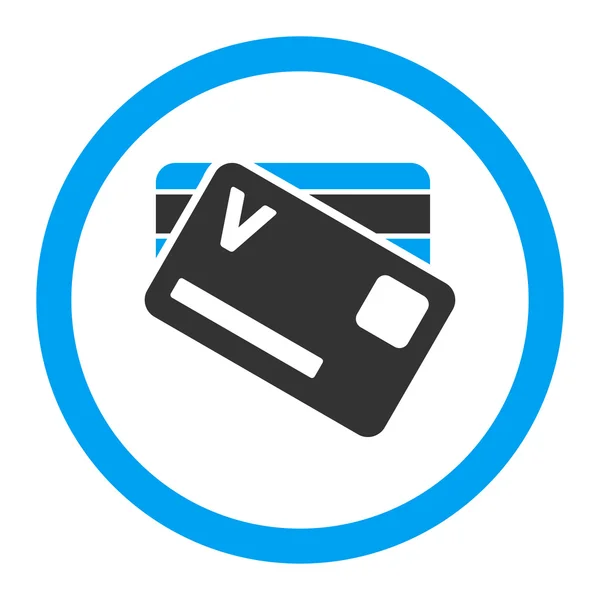 Banki kártyák lekerekített Vector Icon — Stock Vector