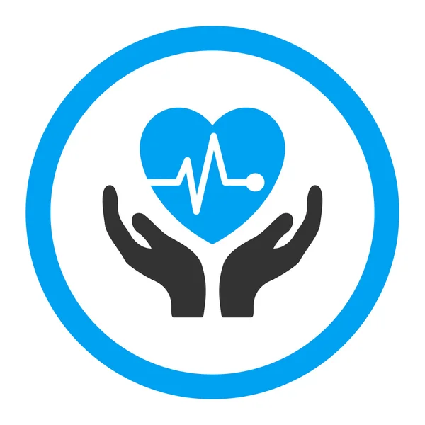 Cardiology Rounded Vector Icon — Stock Vector