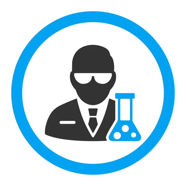 Scientist Rounded Vector Icon — Stock Vector