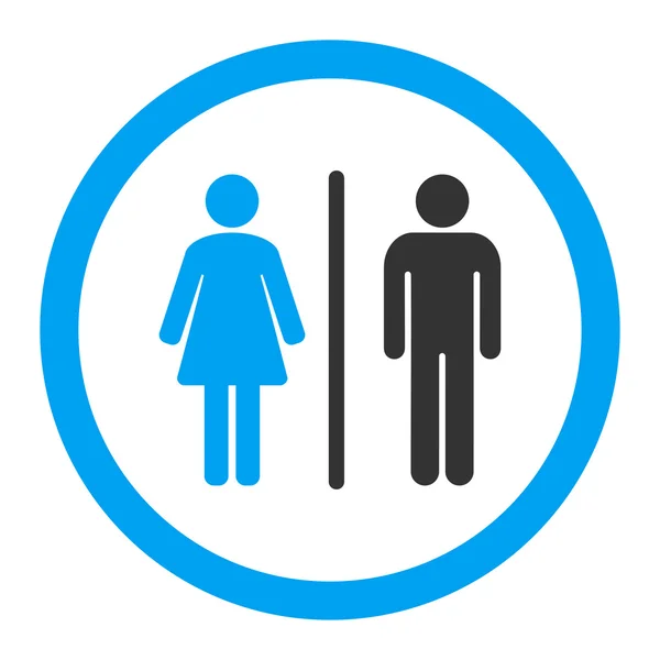 WC wektor zaokrąglona ikona — Wektor stockowy