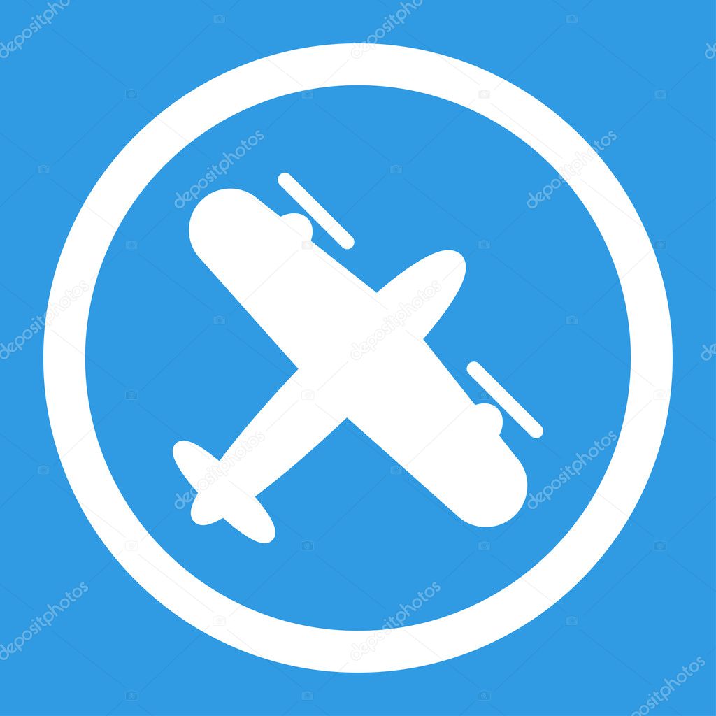 Screw Aeroplane Rounded Vector Icon