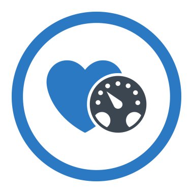 Tansiyon ölçer yuvarlak vektör simgesi