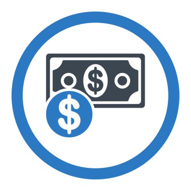 Nakit yuvarlak vektör simgesi