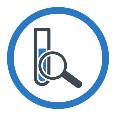 Kimyasal Test yuvarlak vektör simgesi