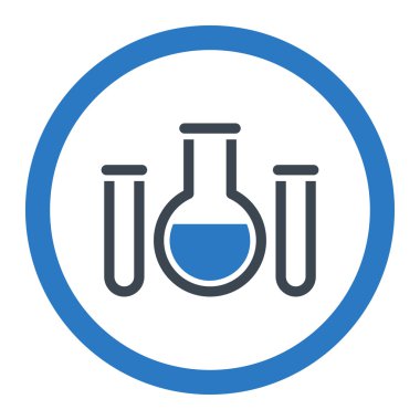 Kimyasal damarları yuvarlak vektör simgesi