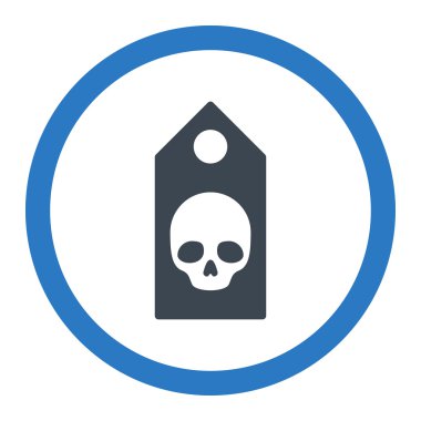 Ölüm kupon yuvarlak vektör simgesi