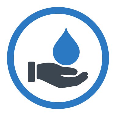 Bağış kan yuvarlak vektör simgesi