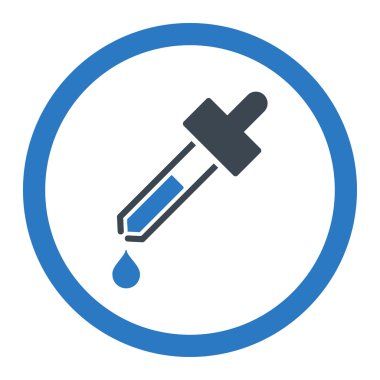 Damlalık yuvarlak vektör simgesi