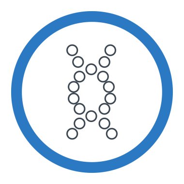 Genom yuvarlak vektör simgesi