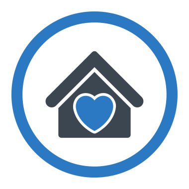 Darülaceze yuvarlak vektör simgesi