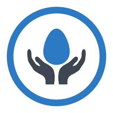 Kuluçka makinesi yuvarlak vektör simgesi