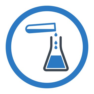 Sıvı transfüzyonu yuvarlak vektör simgesi