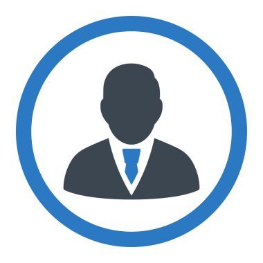 Yöneticisi yuvarlak vektör simgesi