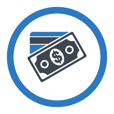 Para yuvarlak vektör simgesi