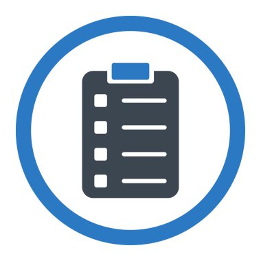 Pad Form yuvarlak vektör simgesi