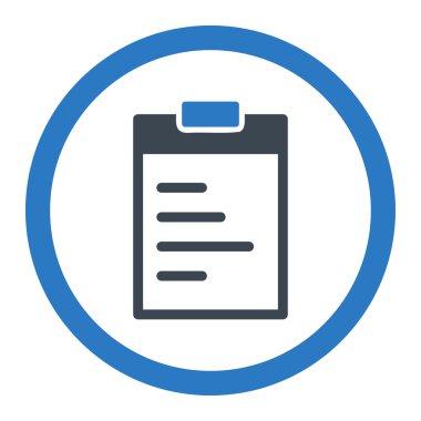 Pad metin yuvarlak vektör simgesi