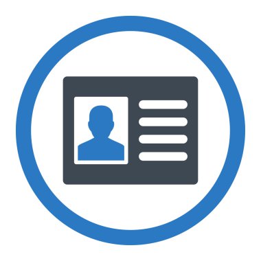 Hasta hesabı yuvarlak vektör simgesi