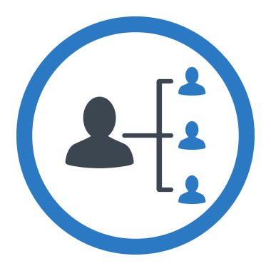 Hasta ilişkileri yuvarlak vektör simgesi