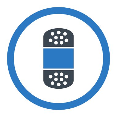 Yuvarlak vektör simge alçı