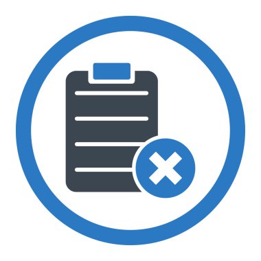 Form yuvarlak vektör simge reddetmek