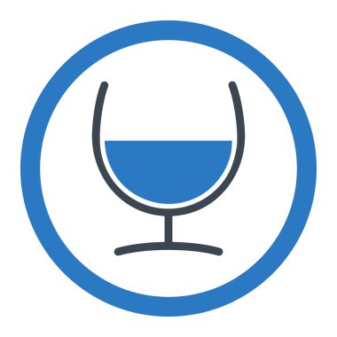 Çare cam vektör simge yuvarlak