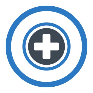 Çapraz yuvarlak vektör simge yuvarlak