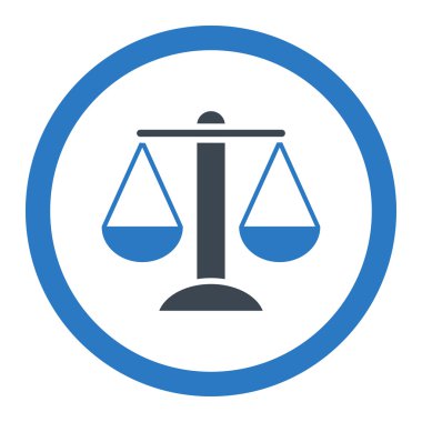 Ölçekler yuvarlak vektör simgesi