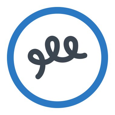 Spiral basili yuvarlak vektör simgesi