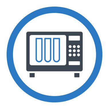 Sterilizatör yuvarlak vektör simgesi