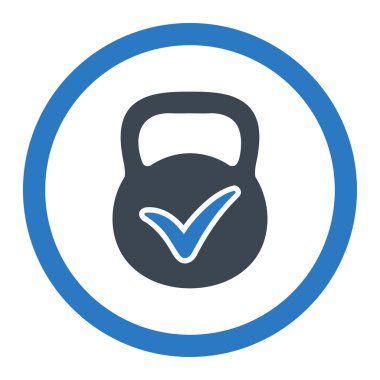 Geçerli yığın vektör simge yuvarlak