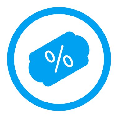 Etiket yuvarlak vektör simge indirim