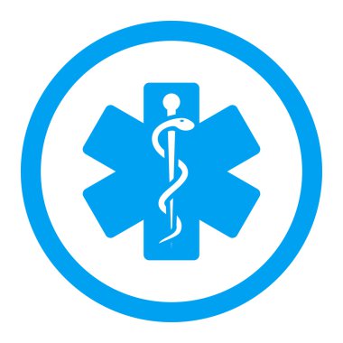 Hayat yuvarlak vektör yıldız simgesi