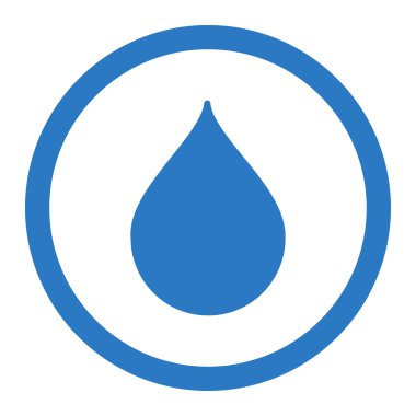 Yuvarlak vektör simge damla