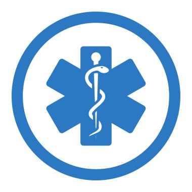 Hayat yuvarlak vektör yıldız simgesi