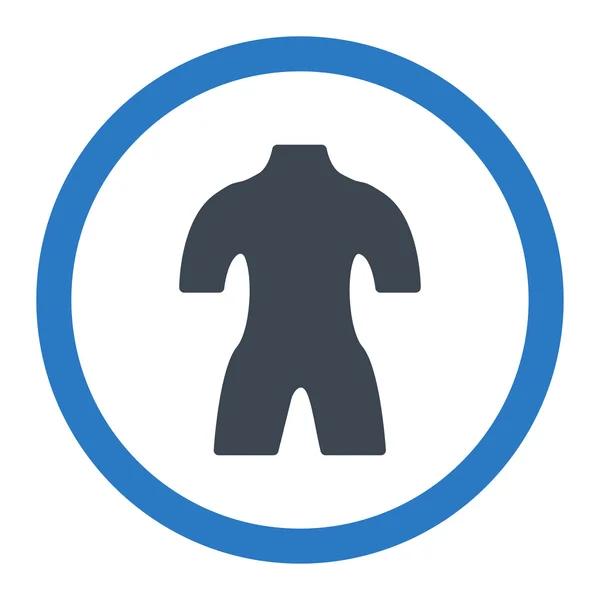 Ciało wektor zaokrąglona ikona — Wektor stockowy