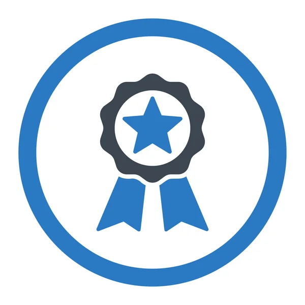 Certificação Selo Rounded Vector Icon — Vetor de Stock