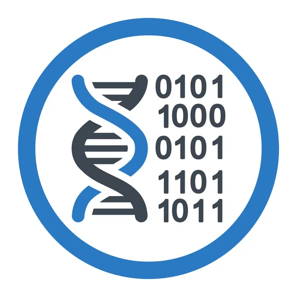 Código del genoma redondeado Vector icono — Archivo Imágenes Vectoriales
