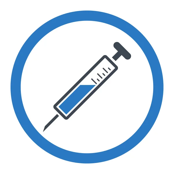Injekció lekerekített Vector Icon — Stock Vector